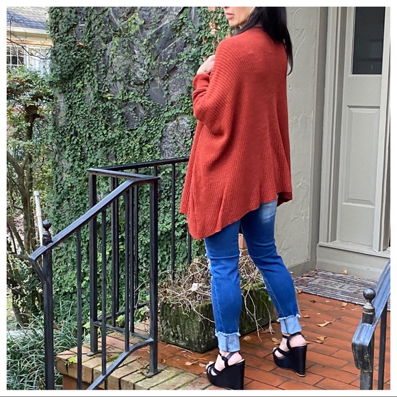 ✨LAST 1✨MADE IN ITALY✨Oversized Rust knit sweater - Picture 5 of 8